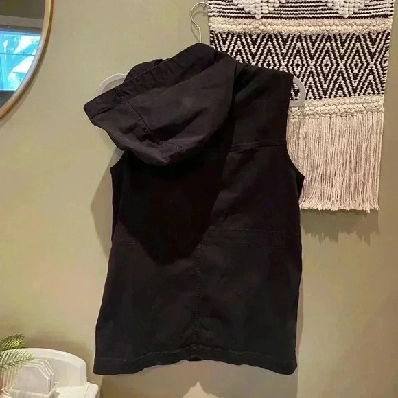 MATTY M BLACK CARDIGAN WITH HOOD S - Picture 3 of 3